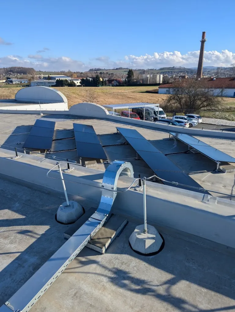 Modernizace hromosvodu s nově instalovanou FVE