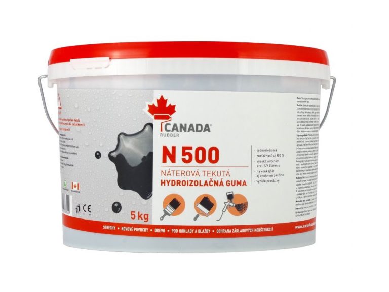 Balení tekuté hydroizolace Canada Rubber N500