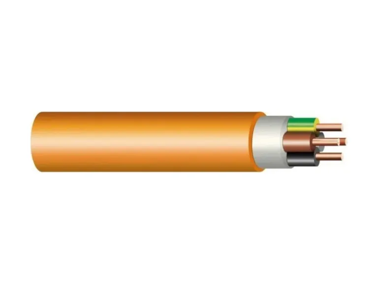 Oranžový silový kabel s měděnými vodiči